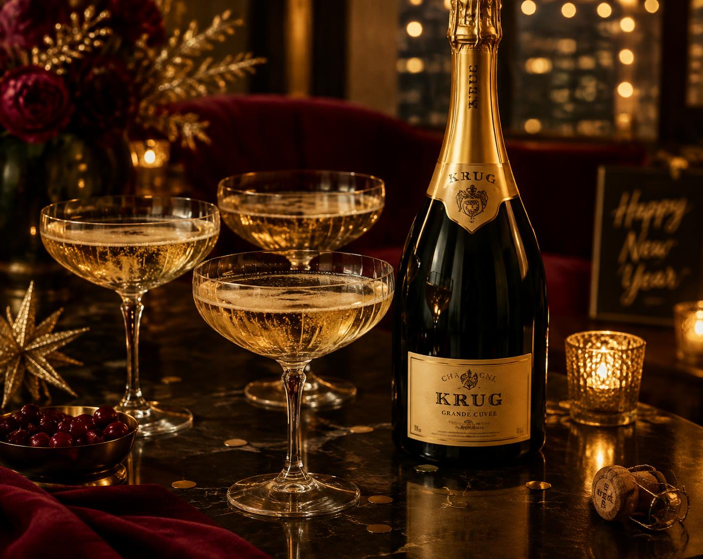Champagne og vin til nytårsaften: guide til bobler og nytårsmenuen